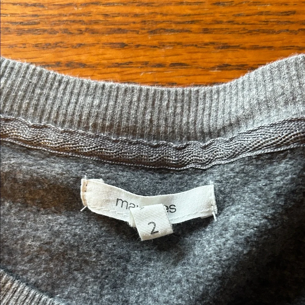 Gray Sweatshirt with 'SNOW WAY' Embroidery - Picture 4 of 7